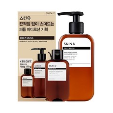 스킨유 끈적임 없는 퍼퓸 바디로션 350ML 3종 택1(머스크/플로럴), 딥머스크 로션+샤워젤150G증, 1개