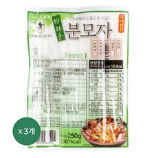 다원 일자형 분모자 250g - 무방부제 국산, 3개