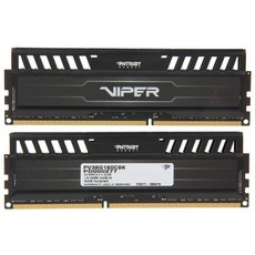 Patriot 16GB(2x8GB) Viper III DDR3 1866MHz (PC3 15000) CL10 Desktop Memory with Black Mamba Heatsink - PV316G186C0K-B00453R90W, 8GB (2x4GB) 1600MHz Kit C9one