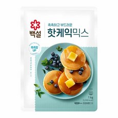 [만능]백설 핫케익믹스1kg 엄마 맛집 믿고먹는 우리집 건강한 식재료 CJ 가을식재료 1세트, 6세트