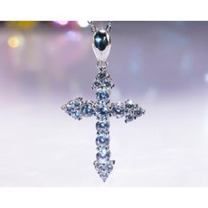 모이사나이트십자가목걸이