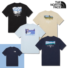 [매장정품] 노스페이스 남성 여름 반팔 티 남자 브랜드 면 100% 향균 라운드 티셔츠