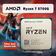 AMD Ryzen 7 5700G R7 3.8GHz 8 코어 16 스레드 65W CPU 프로세서 L3 16M 100-000000263 소켓 AM4 라이젠 중고 씨피유 쿨러 미포함, 한개옵션0 - 라이젠5700g