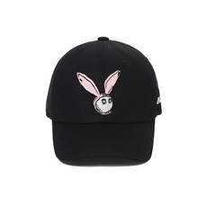 [말본] 남여공용 Bunny 버킷 체인 자수 볼캡 2Color 커플모자