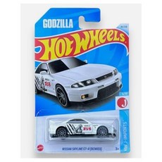 Hot Wheels B0CYW7TV8L 핫 휠 닛산 스카이라인 GT-R (BCNR33) 고질라 5/10 HW-J 프로텍터 포함 86/250 선박 수입