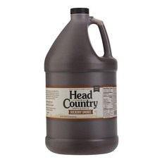 Head Country Bar-B-Q 소스 핫 & 스파이시 | 콩 프리 글루텐 프리 스파이시 BBQ 소스 방부제 무첨가 | 피자 스퍼드 및 날개용 스파이시 & 탱키 챔피언십, 히코리 스모크, 160 Ounce (Pack of 1), 4.7kg, 1개