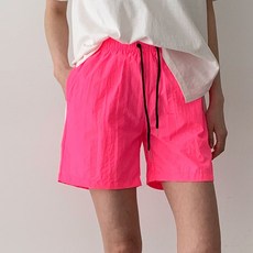 순이들 남여공용 빅사이즈 커플 수영복 비치 반바지, 핑크