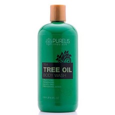 [로망직구] 바디클렌저 Purelis Tea Tree Body Wash 16.9 oz 의 티 트리 워시-항진균 성 비누 선수의 발에 적신 발 곰팡이 등 티 트리 오일 비누. 황산염 자유로운 차 나무 몸 발 세척 해피바스바디워시, 해외배송 1