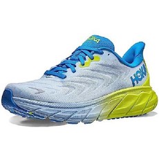 HOKA ONE Arahi 6 남성 신발 사이즈 12 색상 블랑 드 / 스틸 울