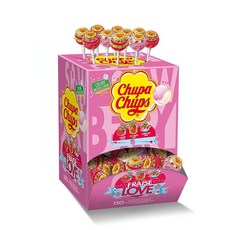 Chupa Chups 츄파춥스막대사탕 롤리팝 딸기맛모음 파티용사탕 어린이집아이들간식 대용량 150개입 1세트, 1개