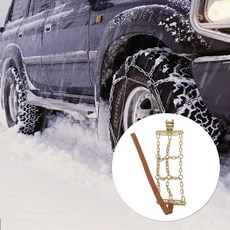 스노우체인 미끄럼 방지 진흙 안전 스노우 타이어 SUV 먼지 자전거 액세서리 슬라이딩 체인 자동차, [01] Assorted Color, 1개