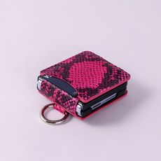 본아띠 폴라리스 소가죽 아나콘다 힌지보호기능 카드 갤럭시 Z플립 지갑 핸드폰케이스