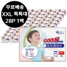 군기저귀 플러스 팬티형 XXL 특특대형 28P x1팩(28매), 점보형(2XL)