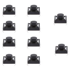 JC 순간 고정 푸시 버튼 촉각 택트 스위치 12 개 12x12x8mm pcb 마운트 10 피스, 1개