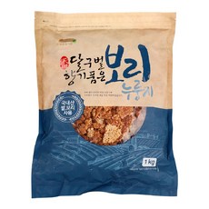 바른들식품 달구벌향기품은 보리 누룽지 1kg 국산 누룽지간식