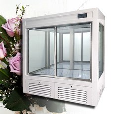 삼호 꽃냉장고 화이트1500 꽃쇼케이스냉장고 내부조명, 서울지역무료, 스텐, SH-125