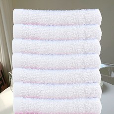 하트민 업소용 미용수건 10장 얇은타올 사우나 스포츠센터 미용실수건, 75g 면 35x76, 10개, 화이트