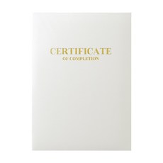 디플러 세로형 상장케이스 디플로마 수료증 수료식 낱개 소량 2가지 색상, 아이보리, 1개