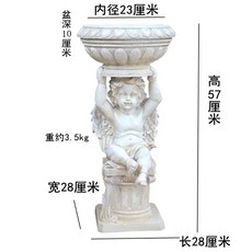 아기천사 분수대 수영장 펜션 연못 호텔 장식 유럽 천사조각상 석상 야외, 1. A타입, 대야를 들고 작은 천사