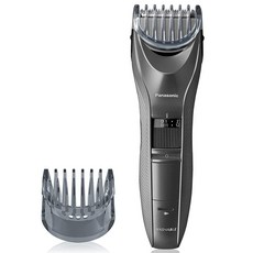 Panasonic 2개의 부착물과 길이 조절이 가능한 퍼포먼스 헤어 클리퍼 머리카락과 수염을 위한 유선 또는 무선 트리머 - ER-GC63-H(실버)