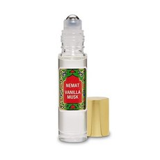 Vanilla Musk Perfume Oil Roll-On - Vanilla Fragrance Oil Roller (No Alcohol) Perfumes for Women and, 10ml/0.34 Fl Oz