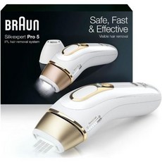 Braun 브라운 IPL 여성용 지속 모발 제거 비너스 스월 면도기를 사용한 실크 엑스, Gold/White_1 Count (Pack of 1)