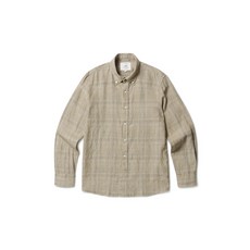 마이크로 패턴 린넨 셔츠 AHSAM23051BEX