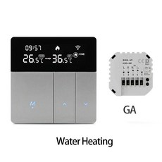 와이파이 따뜻한 바닥 온도 조절기 디지털 온도 컨트롤러 물 난방 전기 가스 보일러 Tuya Smart Life Axa Home 220V, 1) GA wifi, 1개