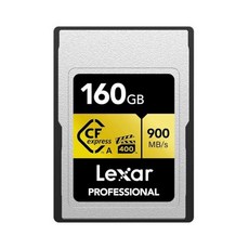 Lexar 프로페셔널 80GB CFexpress 타입 A 골드 시리즈 메모리 카드 LCAGOLD080G-RNEN, 4) 2.0 - 160GB - 타입 A 카드, 1개