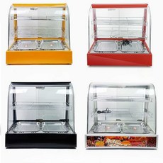  업소용온장고 휴게소온장고 보온고 편의점온장고 붕어빵 소형 약국온장고 음료 음료보온 쇼케이스, 2단 트레이(블랙) 