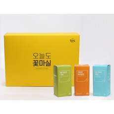 [영월 꽃마실농원] 꽃차 3종 선물세트 / 마리골드차 국화차(각 12티백) 목련차(10티백) / 건강차 KBS 6시내고향 명절 선물 부모님 선물, 1개