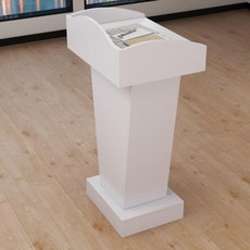 스피치 카운터 접수 카운터 웰컴 카운터 데스크, 흰색