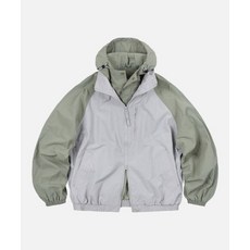 프리즘웍스 FRIZMWORKS NYLON SET-UP TRACK JACKET _ LIGHT GRAY