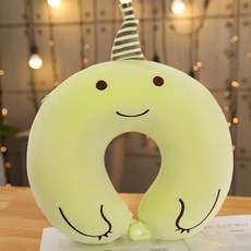 해외 어린이를위한 휴대용 목 베개와 u 자형 베개 자동차 만화 귀여운 사무실 의자 목 베개 u, 옵션06, 단일옵션