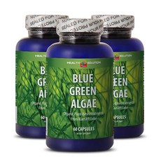 Health Solution Prime 블루 그린 알지 청록색 조류 500 mg 60 정 3 팩, 3팩, 상세페이지참조