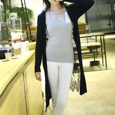 레이스롱가디건