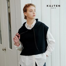 [KUJTEN] 쿠즈텡 23FW 후드 크롭 베스트 1종