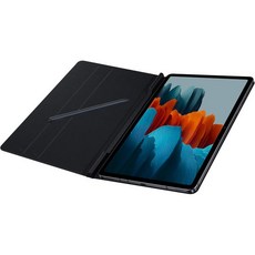 SAMSUNG 갤럭시탭 S7 북 커버 보호용 태블릿 케이스 자기 디자인 S펜 홀더 슬림 경량 미국 버전 미스틱 블랙