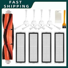 xiaomi 호환 Mijia Omni 1S B116 X10 Plus / Dreame L10s Ultra S10 Pro 와 호환되는 스페어 파트 메인 브러시 필터 모핑 천 랙 먼지