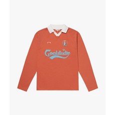 매장정품 골스튜디오 GOALSTUDIO FC VINTAGE LONG SLEEVE POLO SHIRT-ORANGE G4SPS101#OR 1391782 - 골스튜디오유니폼