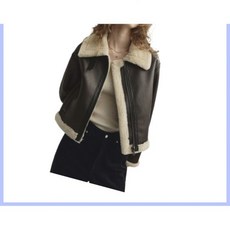 MONGDOL 에코 퍼 무스탕 자켓 브라운 MDJK025BROWN