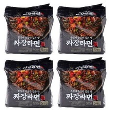 노브랜드 짜장라면 135g x 20개 대용량구성 알뜰상품, 4봉