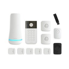 SimpliSafe 12 조각 무선 홈 보안 시스템 w / HD 카메라 - 옵션 24 시간 전문 모니터링 - 아니 계약 - 알렉사와 구글 도우미, 단일상품