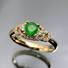 14k천연에메랄드반지