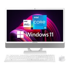 삼성 일체형PC 올인원PC 인텔 i5탑재 24형 데스크탑 컴퓨터 Iris Xe Graphics WIN11 정품탑재 메모리 더블UP !!, DM530ADA-L58A, WIN 11