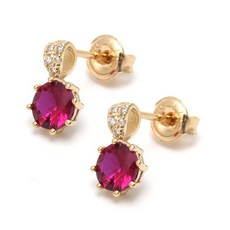 14k루비침귀걸이