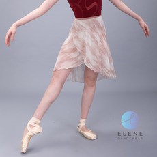 [성인 발레스커트] Marble Long Chiffon Wrap Skirt (beige)