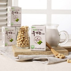 [콩콩이] 콩콩아이 국산콩 유기농두유 24팩/키즈두유/발아곡물함유, 135ml, 24개