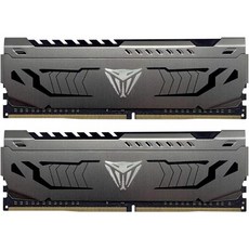 애국자 독사 강철 시리즈 DDR4 32GB (2 x 16GB) 3200MHz 성과 기억 장비 - PVS432G320C6K, 단일상품