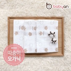 베이비앙 오가닉 따숨이 사각 천기저귀 대형 5장, 단품/단품, 5개